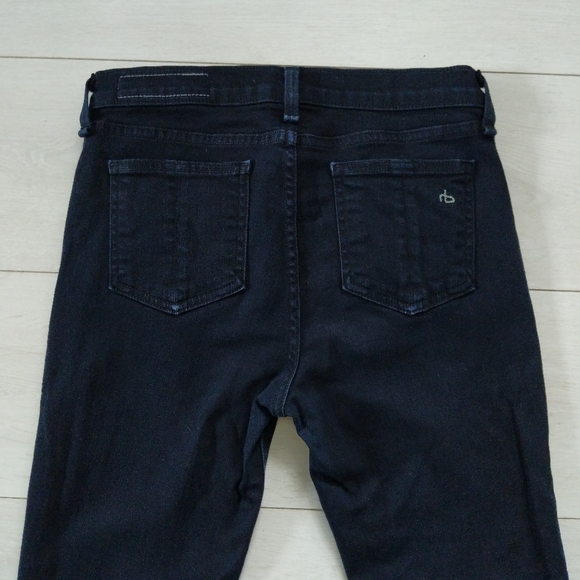 rag & bone High-rise Skinny Ankle Jeans in Coal - Picture 4 of 13